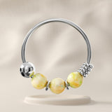 Gardenia - Sterling Silver Beaded Nose Ring