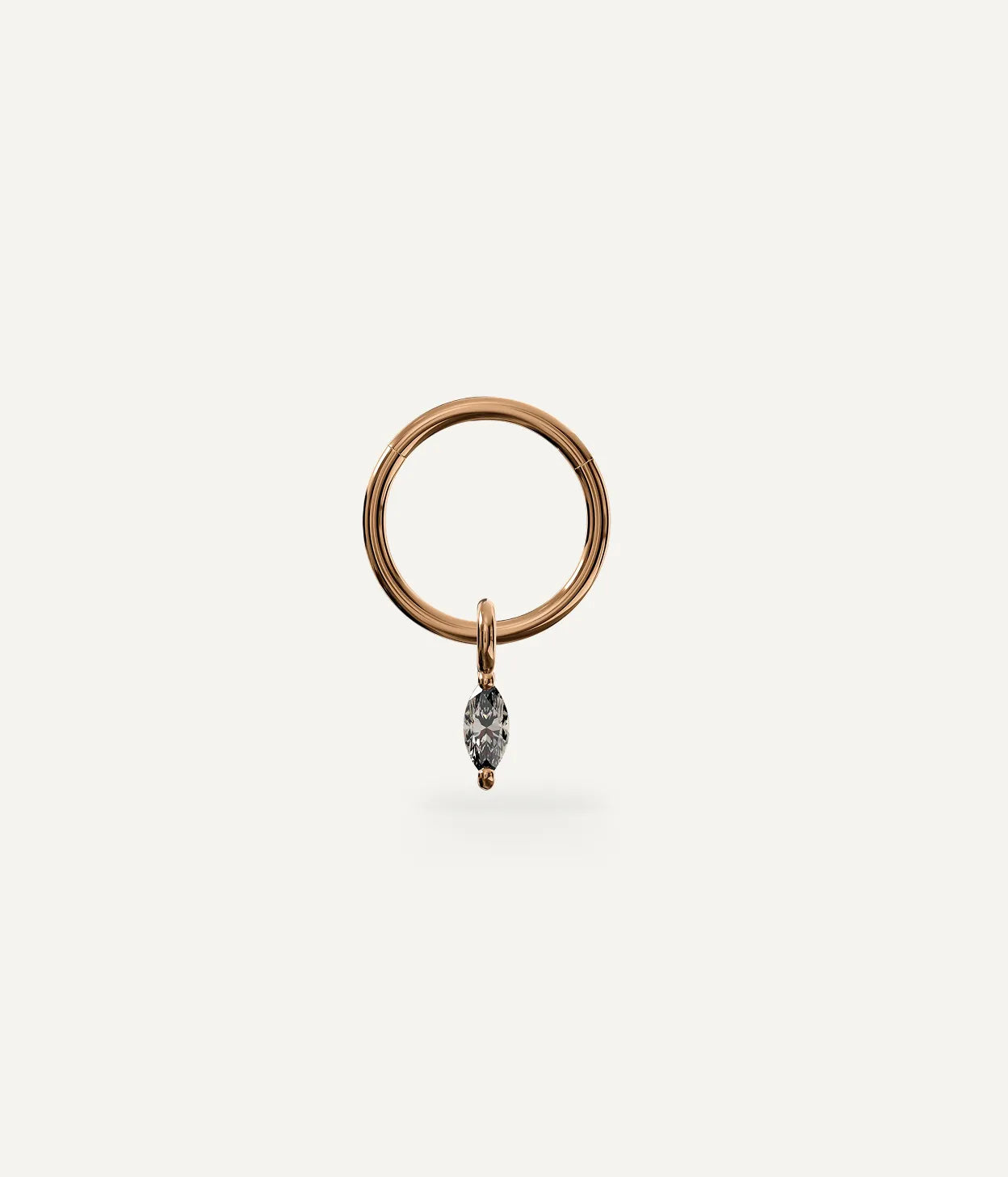 Willow - Surgical Steel Dangling Marquise Jewelled Hoop