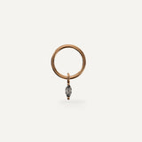 Willow - Surgical Steel Dangling Marquise Jewelled Hoop
