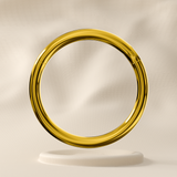 Juniper - 9K Gold Plain Hinged Hoop