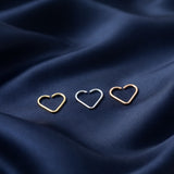 Laceheart - 9K Gold Heart Nose Hoop Ring