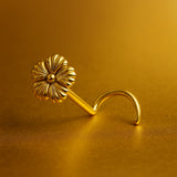 Flora - 14K & 9K Solid Gold Flower Nose Screw