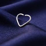 Laceheart - 9K Gold Heart Nose Hoop Ring