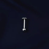 Cobalt - 925 Sterling Silver Labret Bar with Ball